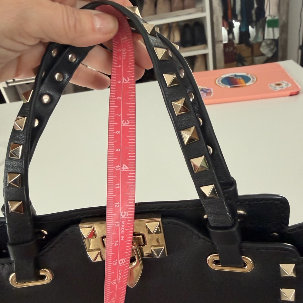 Valentino Garavani Black Studded Mini Tote - Picture 14 of 16
